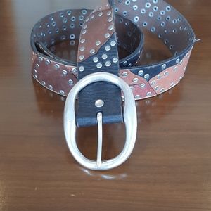 Lucky Brand leather studded belt  34W